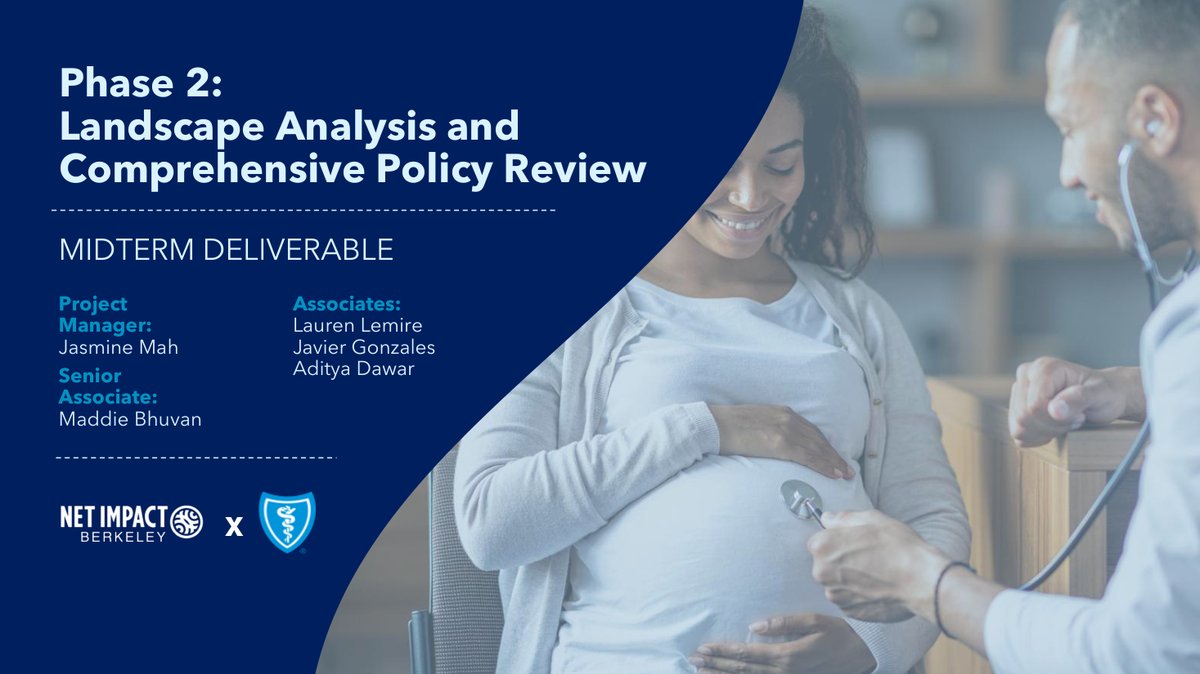 Blue Shield of California maternal care research deliverable, page 1